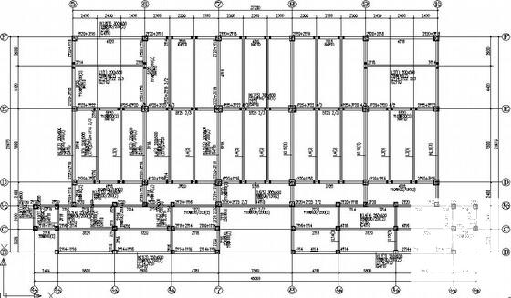 大型框架结构商业区结构设计CAD施工图纸(A~I区) - 2