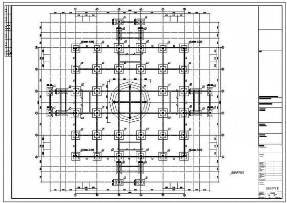 国内单层公园观音像框架结构设计方案CAD图纸 - 1
