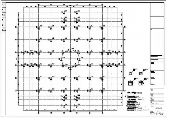 国内单层公园观音像框架结构设计方案CAD图纸 - 2