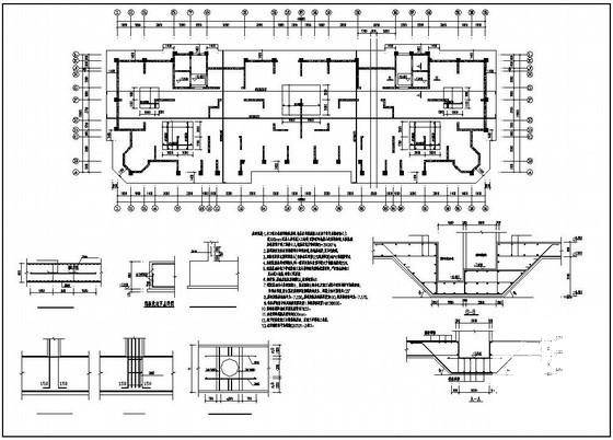 18层剪力墙结构住宅楼结构设计图纸(梁配筋图) - 1