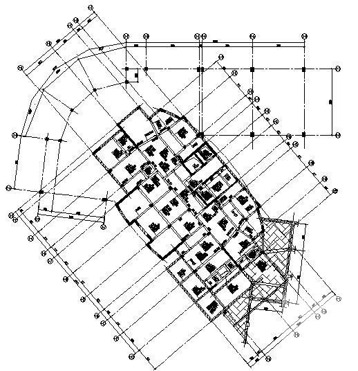 18层框剪结构桩基础住宅楼结构CAD施工图纸 - 1