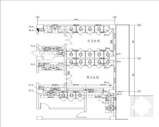 5层中学实验楼给排水CAD施工图纸 - 4