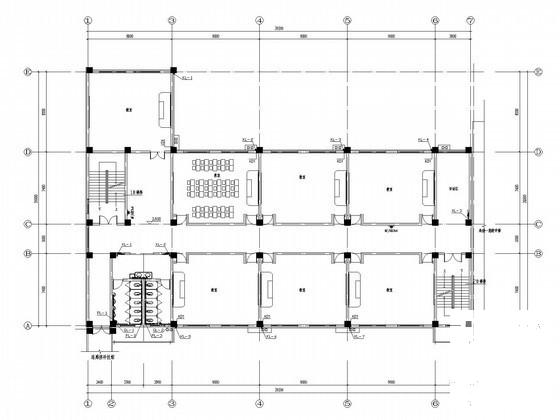 6层中学教学楼给排水CAD施工图纸 - 2