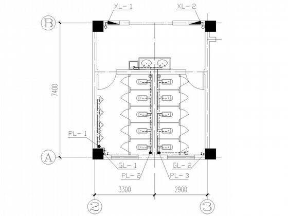 6层中学教学楼给排水CAD施工图纸 - 3