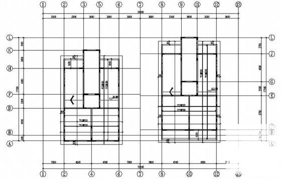 12层框架剪力墙住宅楼结构CAD施工图纸（条形基础） - 3