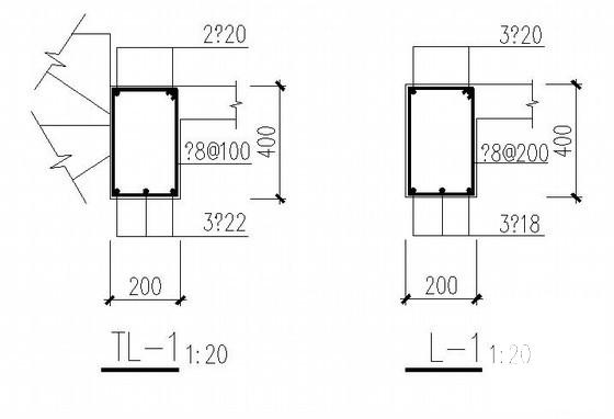 12层框架剪力墙住宅楼结构CAD施工图纸（条形基础） - 4