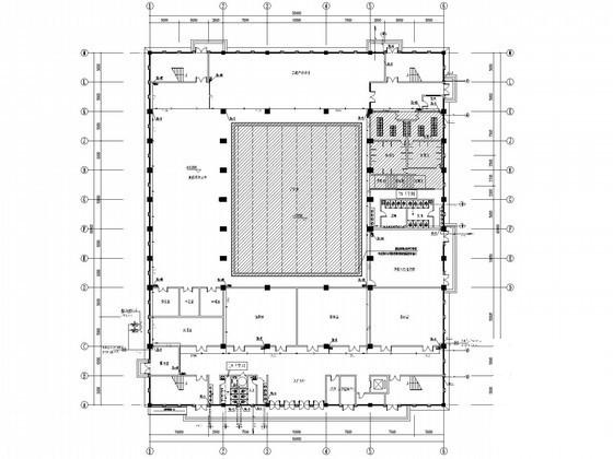 两层中学体育馆水电CAD施工图纸（虹吸雨水） - 2
