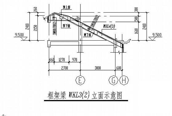地上3层地下1层框架别墅结构CAD施工图纸（6度抗震） - 4