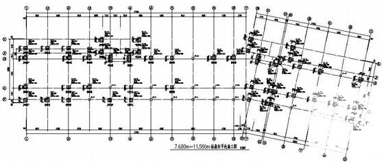 5层桩基础框架结构教学楼结构CAD施工图纸（7度抗震） - 2