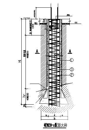 5层桩基础框架结构教学楼结构CAD施工图纸（7度抗震） - 3