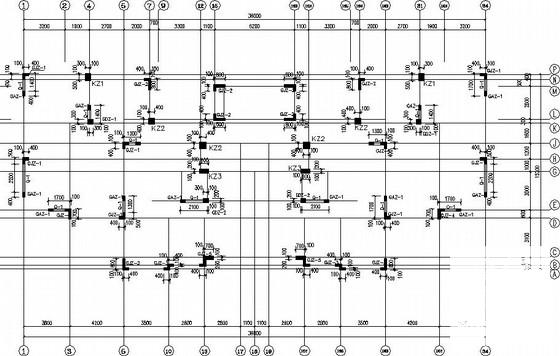 两套剪力墙抗震墙住宅结构CAD施工图纸（6度抗震） - 2