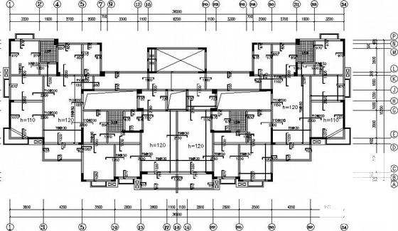 两套剪力墙抗震墙住宅结构CAD施工图纸（6度抗震） - 3