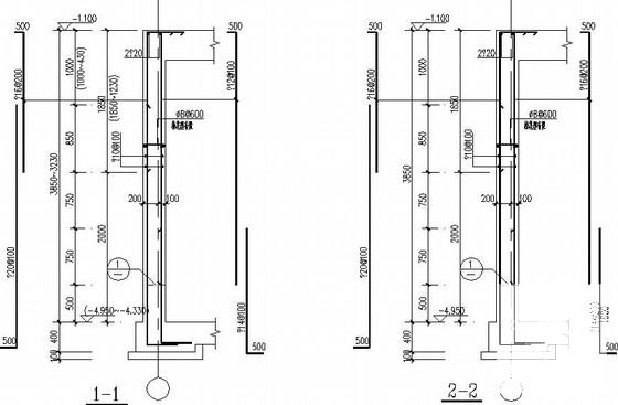 条形基础框架地下室车库结构CAD施工图纸 - 3