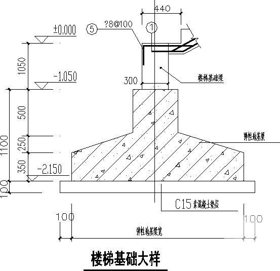 桩基础框架综合办公楼结构CAD施工图纸（8度抗震）(梁配筋图) - 4