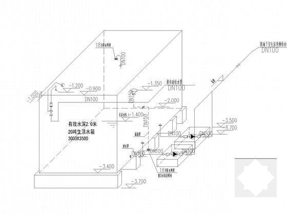 三万平中学建筑给排水施工图纸（教学楼食堂实验楼宿舍） - 4