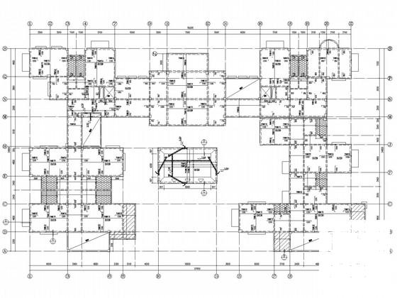 3层框架结构商业楼结构设计CAD施工图纸 - 1