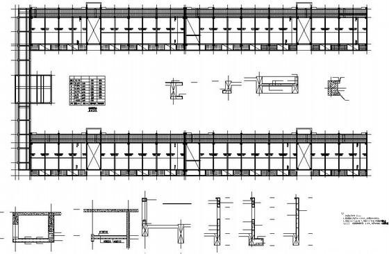永嘉县6层框架结构学校宿舍结构CAD施工图纸（桩基础） - 3