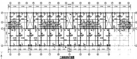 5层独立基础底框结构商住楼结构CAD施工图纸（6度抗震） - 3