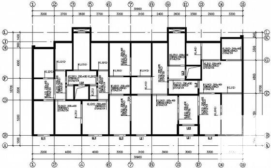 15层独立基础剪力墙住宅楼结构CAD施工图纸(地下室顶板) - 2