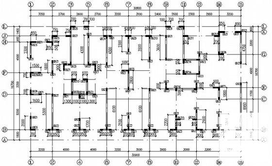 15层独立基础剪力墙住宅楼结构CAD施工图纸(地下室顶板) - 3