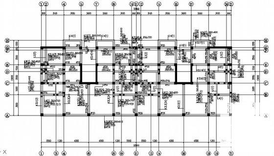 6层底部框架抗震墙住宅楼结构CAD施工图纸（独立基础） - 1