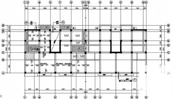 6层底部框架抗震墙住宅楼结构CAD施工图纸（独立基础） - 2