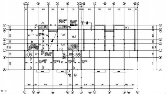 6层底部框架抗震墙住宅楼结构CAD施工图纸（独立基础） - 3