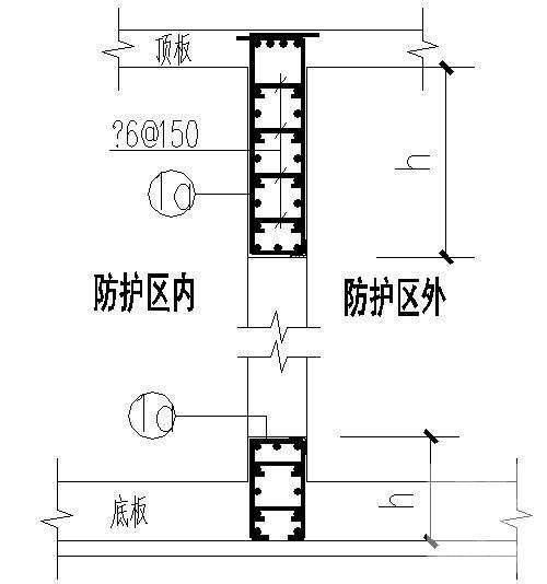 独立基础农贸市场人防地下室结构CAD施工图纸 - 4