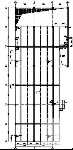 8层独立基础框架结构办公楼结构CAD施工图纸（7度抗震） - 1