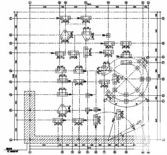 两层框架结构别墅结构CAD施工图纸 - 1