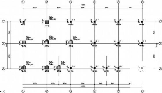 7层桩基础框架结构宿舍楼结构CAD施工图纸（7度抗震） - 2