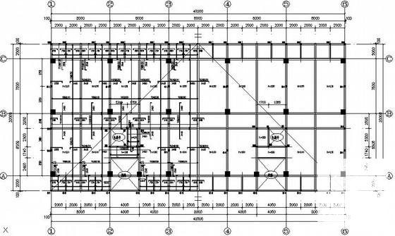7层桩基础框架结构宿舍楼结构CAD施工图纸（7度抗震） - 3