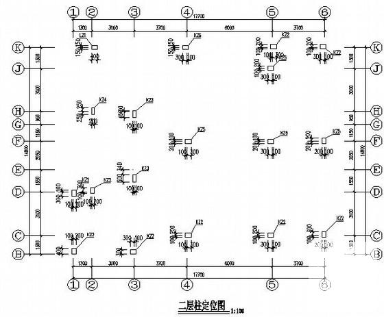 3层独立基础框架综合住宅楼结构CAD施工图纸（6度抗震） - 1