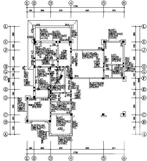 3层独立基础框架综合住宅楼结构CAD施工图纸（6度抗震） - 2