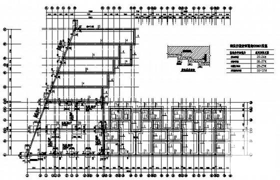 6层条形基础框架结构住宅楼结构CAD施工图纸（6度抗震）(平面布置图) - 1