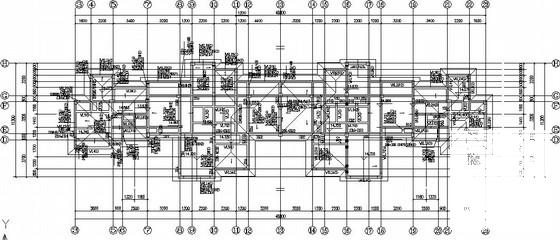 4层桩基础异形柱框架结构商场结构CAD施工图纸（6度抗震） - 2