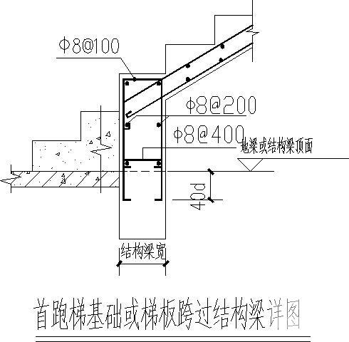 4层桩基础异形柱框架结构商场结构CAD施工图纸（6度抗震） - 4