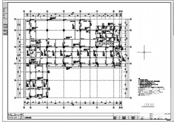 带车库六级人防综合楼结构设计图纸（框架结构）(预应力混凝土管桩) - 1