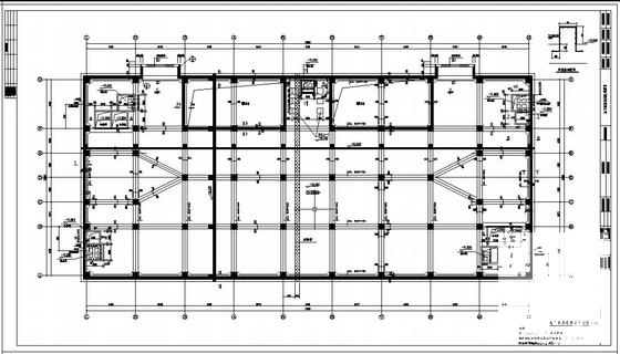 上10层框架结构业务技术与配套用房设计CAD图纸(楼梯平面图) - 3