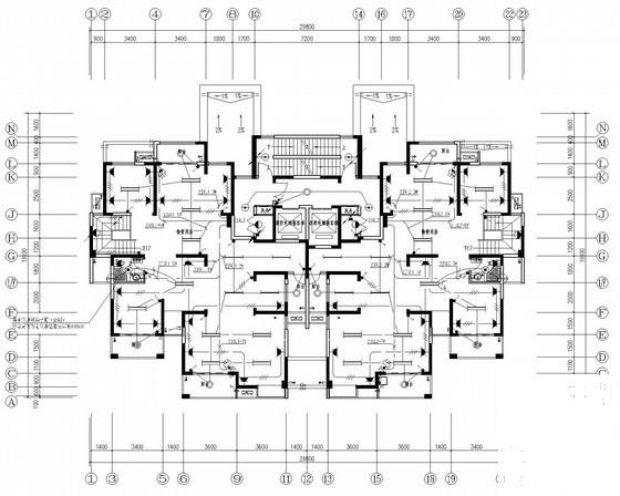 32层剪力墙结构住宅楼电气CAD施工图纸 - 1