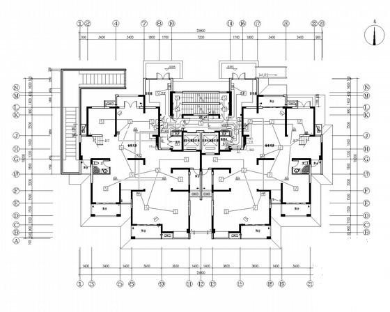 32层剪力墙结构住宅楼电气CAD施工图纸 - 3