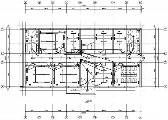 3层中学教学楼电气施工图纸(综合布线系统) - 1