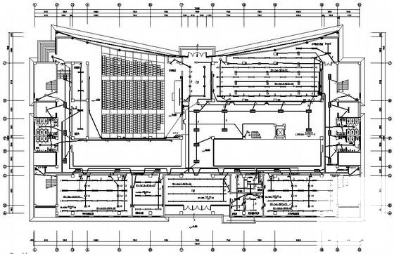 中学5层综合楼电气CAD施工图纸（三级负荷）(火灾自动报警系统) - 1