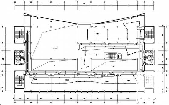 中学5层综合楼电气CAD施工图纸（三级负荷）(火灾自动报警系统) - 3