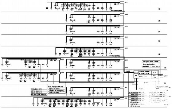 中学7层综合教学楼消防电气CAD施工图纸（高20.6米）(火灾自动报警) - 4