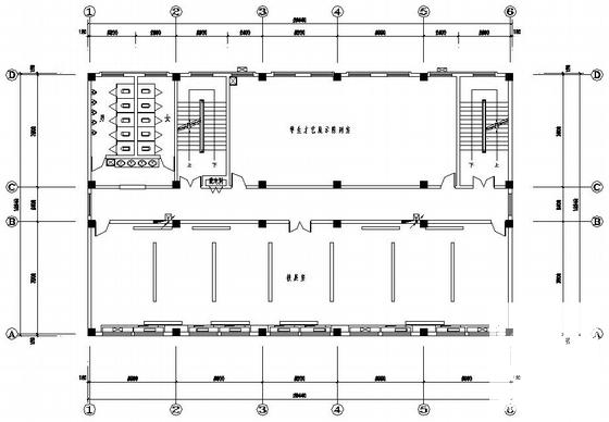 附属中学6层图纸书实验楼电气CAD施工图纸（三级负荷）(综合布线系统) - 1