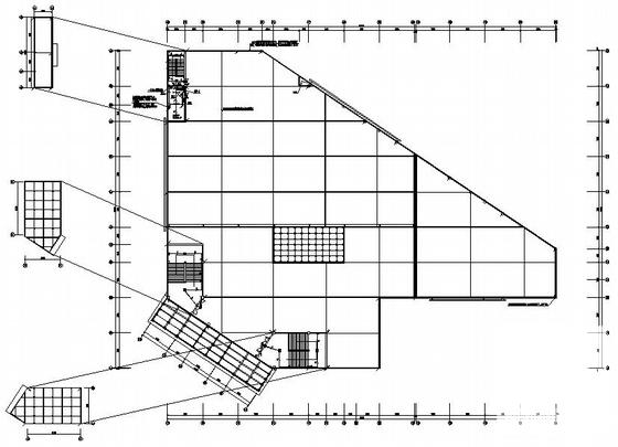 3层高级中学食堂电气CAD施工图纸（高14米）(火灾自动报警系统) - 2