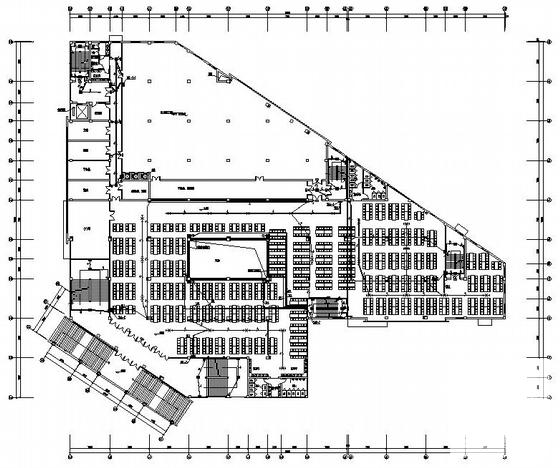 3层高级中学食堂电气CAD施工图纸（高14米）(火灾自动报警系统) - 3
