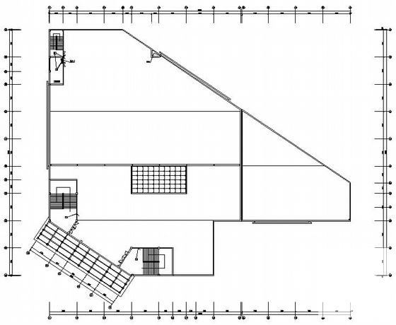 3层高级中学食堂电气CAD施工图纸（高14米）(火灾自动报警系统) - 4