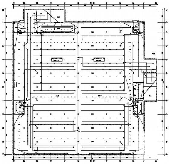 3层实验中学餐厅电气设计图纸（高10米）(消防联动控制系统) - 1